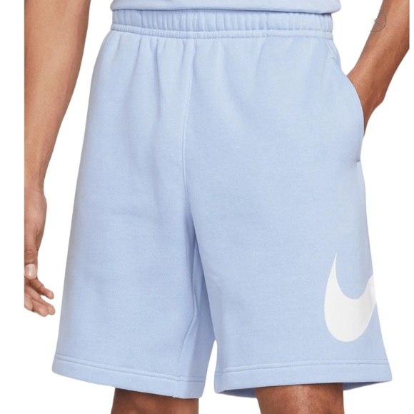 Nike Shorts Nike Swoosh Sportswear Club Fleece Baby Blue Shorts
